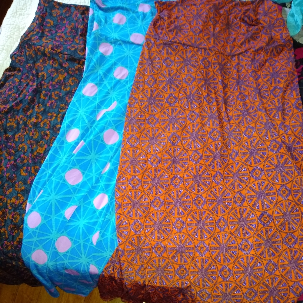 Lot of 3 Large LuLuRoe Maxi's